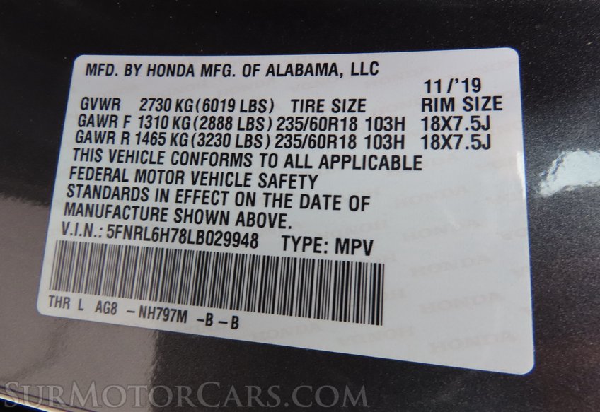 2020 Honda Odyssey EX-L - Image 55