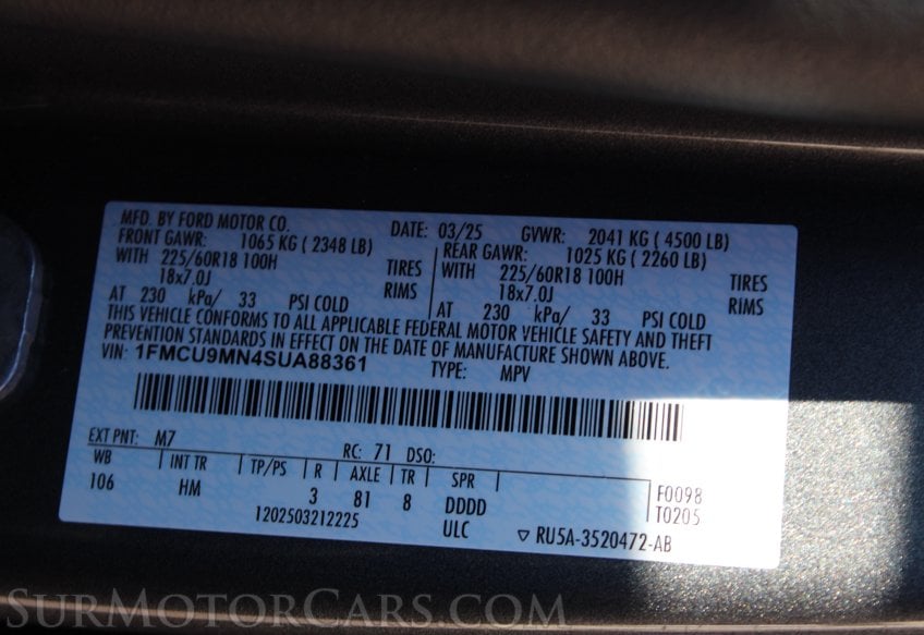 2025 Ford Escape AWD ST - Image 63