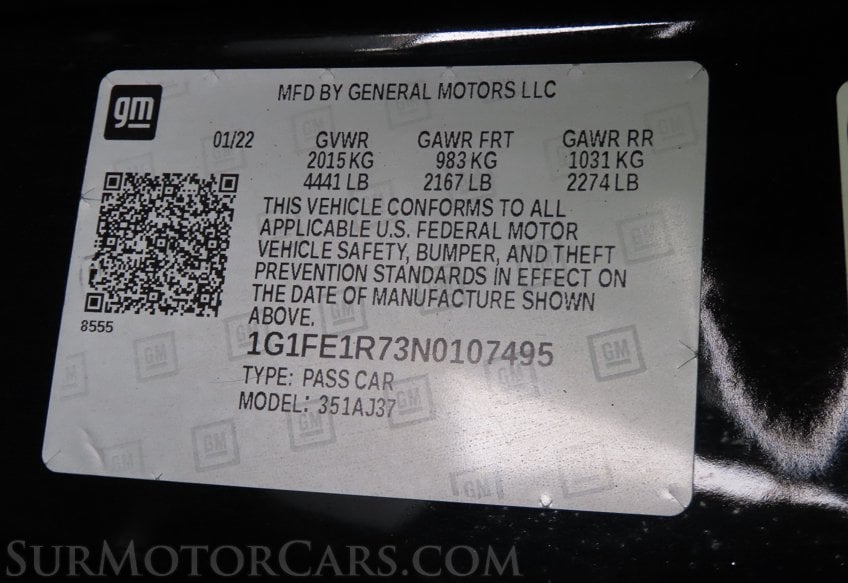 2022 Chevrolet Camaro 1SS - Image 50