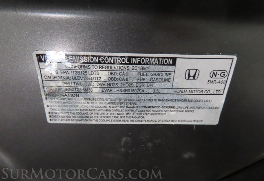 2018 Honda Odyssey Elite - Image 54